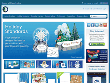 Tablet Screenshot of 3dpapergreetings.com